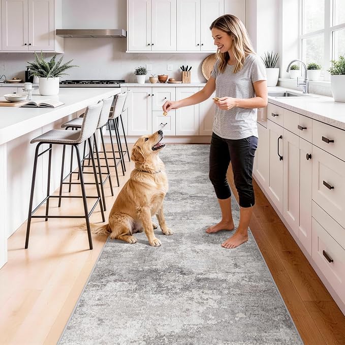2'6x12 Extra Long Runner Rug : Washable Non-Slip Carpet