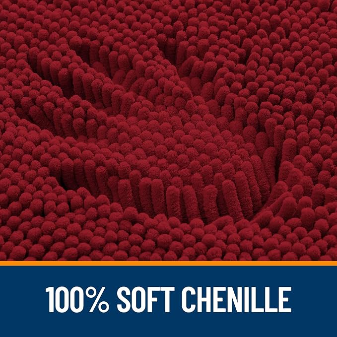 OLANLY Large Bathroom Rugs 50x30, Extra Soft Absorbent Chenille Bath Rugs