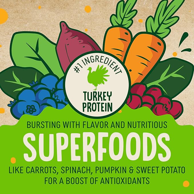 Earthborn Holistic EarthBites Crunchy Grain-Free Dog Treats with Turkey 10 oz