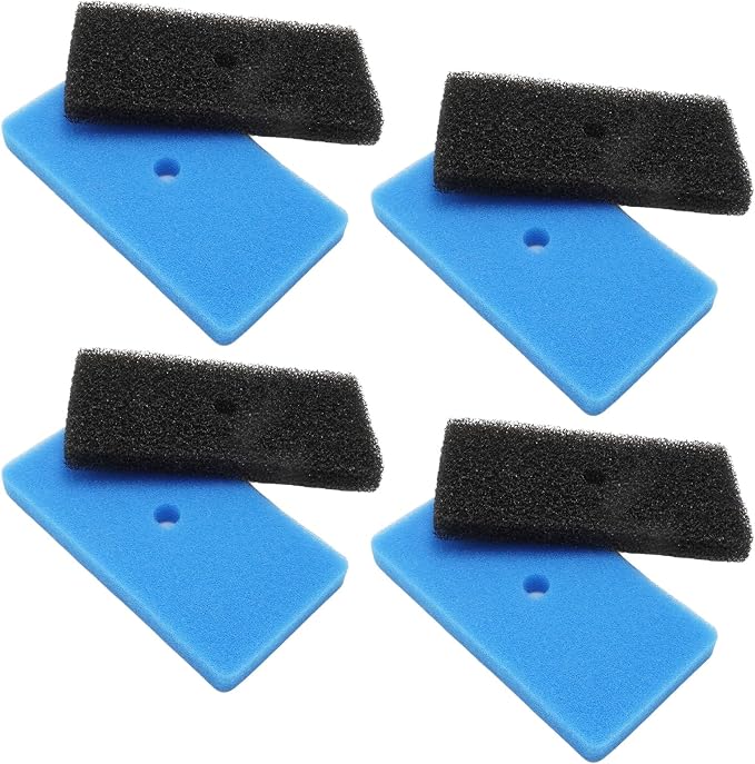 MDEOOSKY 4 Sets Pond Filter Sponge Pads, Coarse and Fine Filter Media