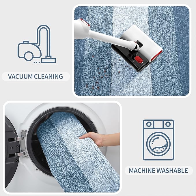 Kitinjoy Indoor Outdoor Door Mat, 70x35 Non-Slip Absorbent Dirt Trapper