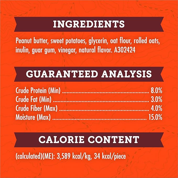 Zuke’s Adventure Bites Pet Treats for Dogs, Soft Dog Treats with Real Peanut Butter and Oats - 6 oz. Pouch