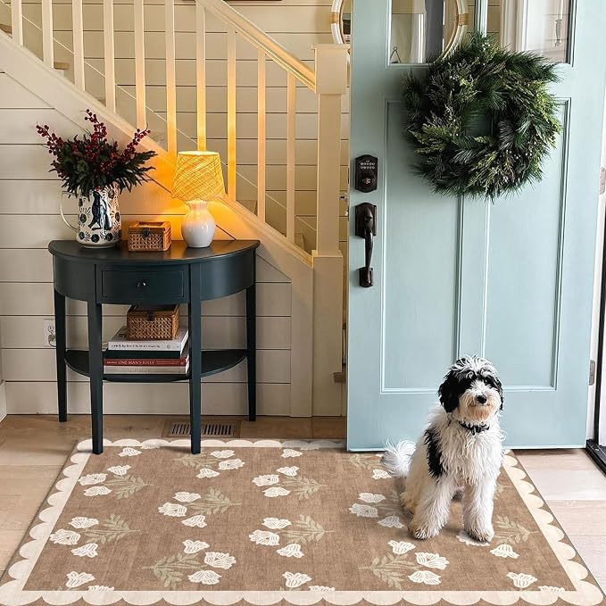 3x5 Floral Entry Rug