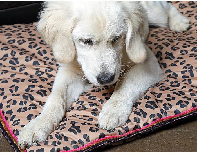 Shires Digby & Fox Waterproof Dog Bed, Leopard