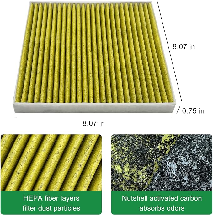 2PCS Cabin Engine Air Filter JMY09 JMP100 Kit Fits