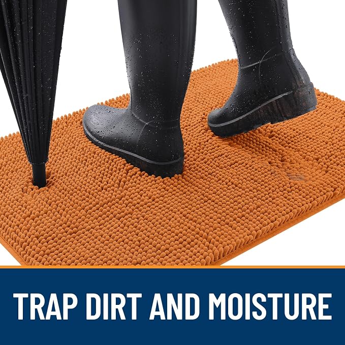 OLANLY Dog Door Mat for Muddy Paws 35x24, Absorbs Moisture and Dirt, Absorbent