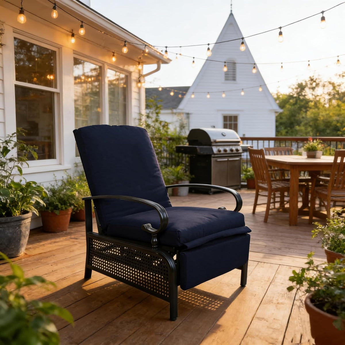 Kozyard Adjustable Outdoor Reclining Lounge Chair