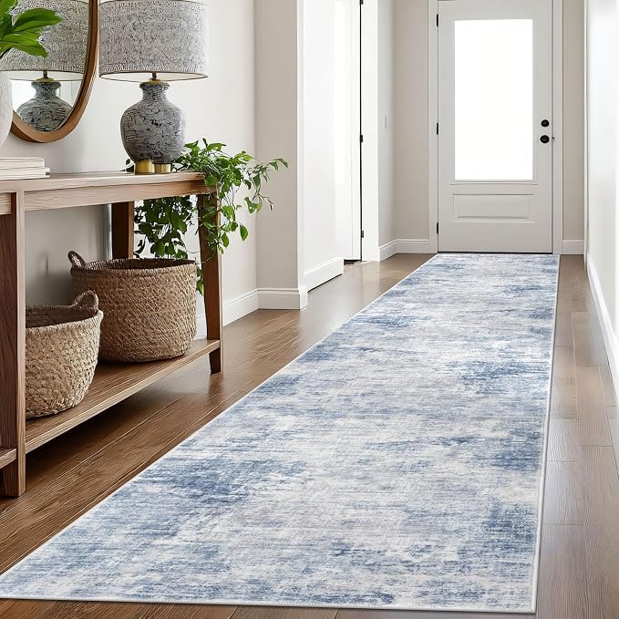 IOHOUZE Abstract Runner Rug 3x16 Ft Washable Runners