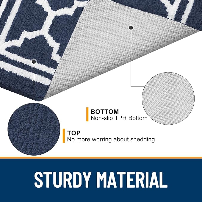 Buganda Runner Indoor Door Mat, Dirt-Resistant and Absorbent Doormat, Low