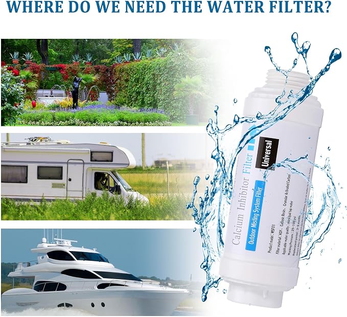 Yoption Calcium Inhibitor Filter, Outdoor Misting System Filter,