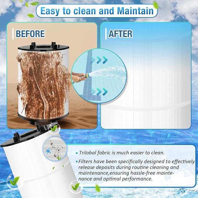 Upgraded 27002-0100s Pool Rinseable Cartridge. Compatible