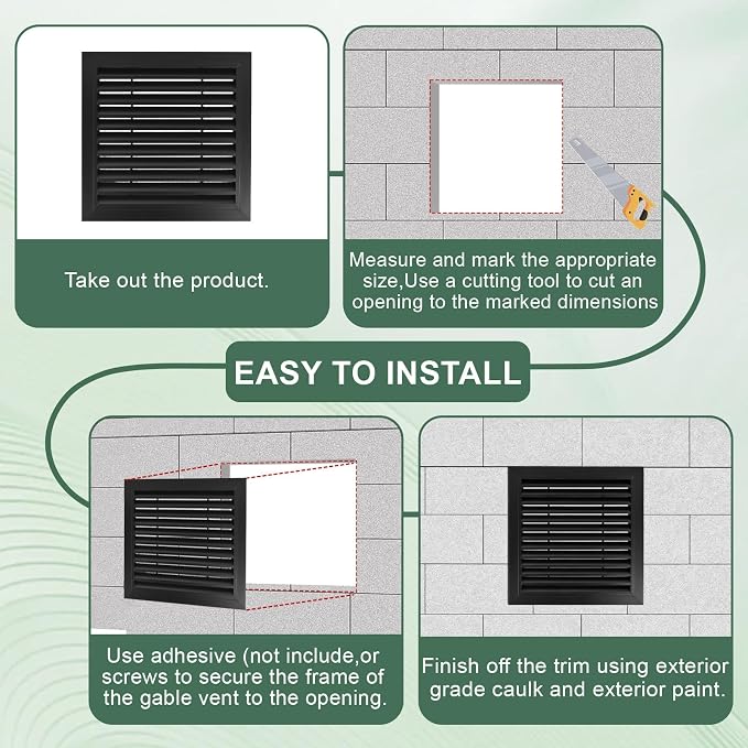 2-Pack Paintable Gable Vents