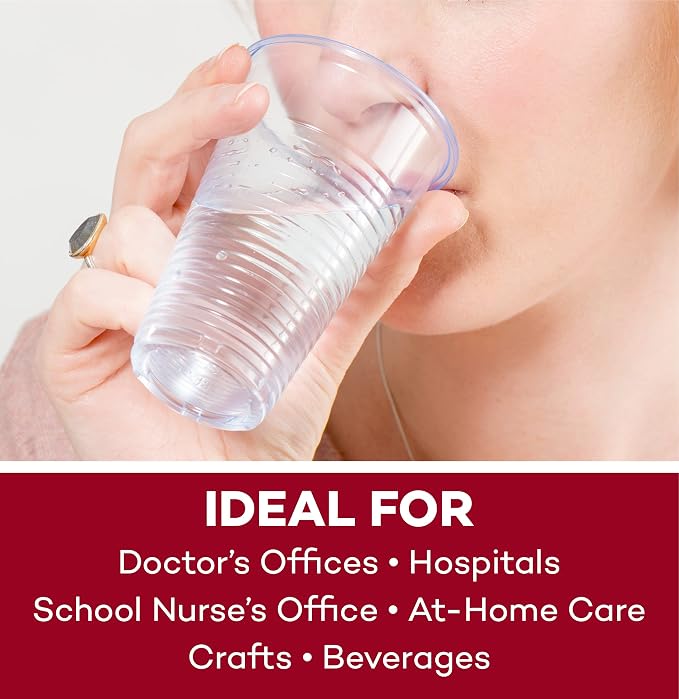 Dealmed 9 oz Disposable Plastic Cups