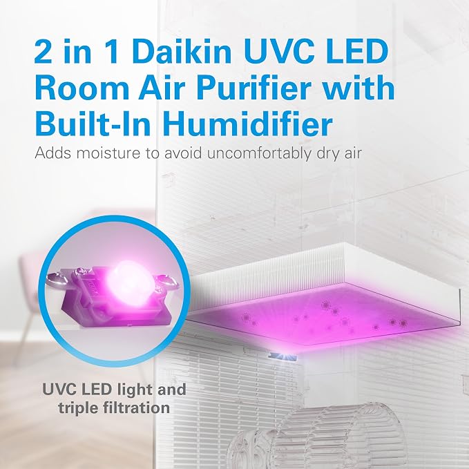 Daikin Room Air Purifier Bundle, HEPA Air Purifier