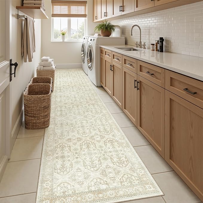 Soalmost Runner Rug 2x10 Washable Non-Slip Hallway Runner Rugs