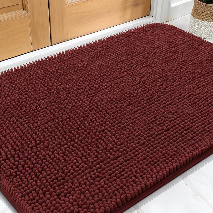 OLANLY Dog Door Mat for Muddy Paws 30x20, Absorbs Moisture and Dirt, Absorbent