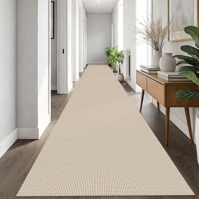 IOHOUZE Washable Exrea Long Hallway Runner Rug 3x20 Non Slip Rubber Backed