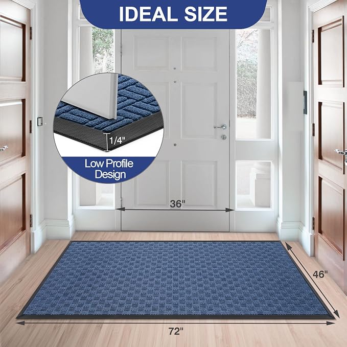 Mibao Front Door Mat, Heavy Duty Durable Welcome Mat