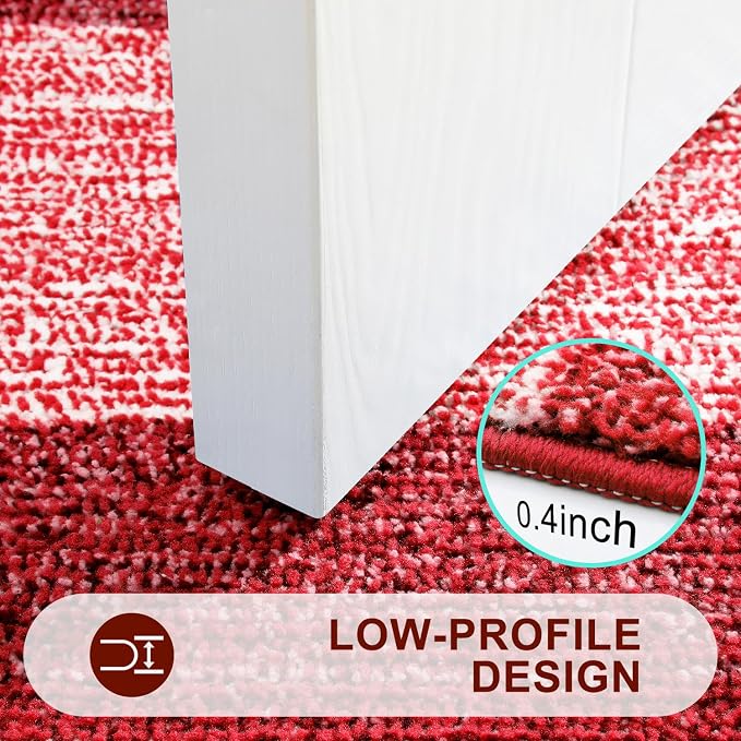 Kitinjoy Indoor Outdoor Door Mat, 47x20 Non-Slip Absorbent Dirt Trapper