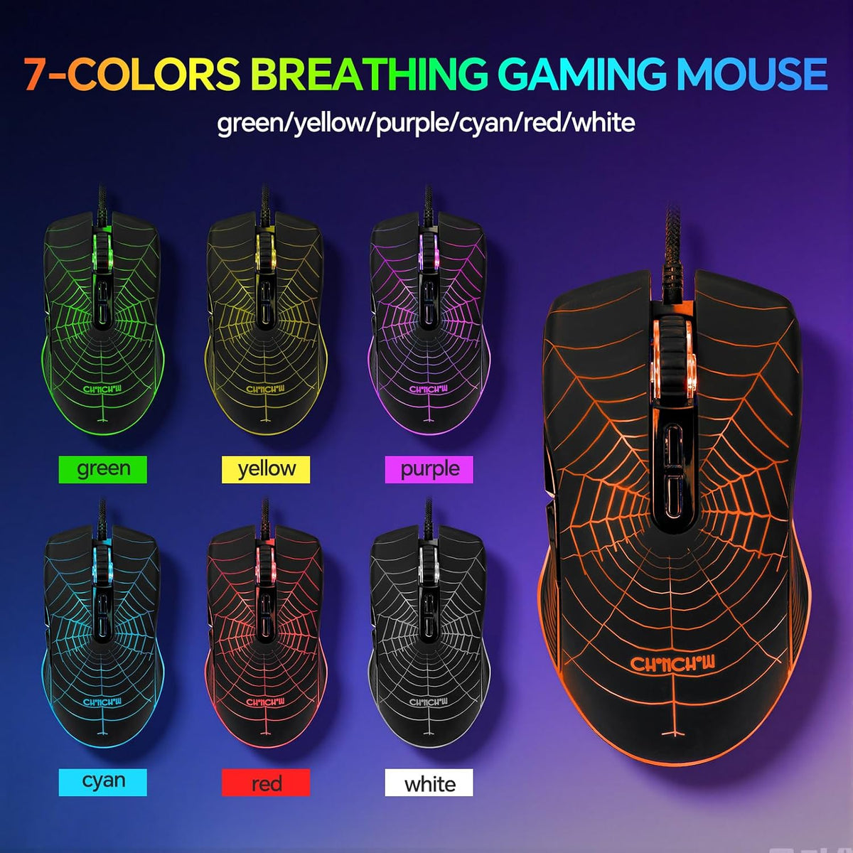 Gaming Keyboard and Mouse, Headset, Mouse Pad Combo, 10 RGB Backit Effects