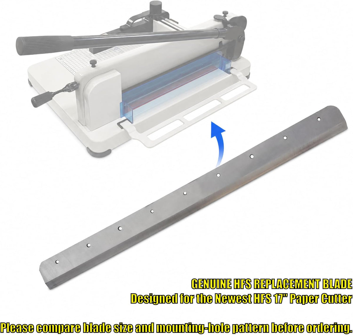 HFS(R) Paper Cutter Blade for HFS 17'' Heavy Duty Guillotine A3 Paper Cutter