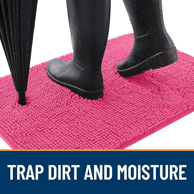 OLANLY Dog Door Mat for Muddy Paws 54x24, Absorbs Moisture and Dirt, Absorbent