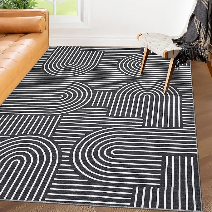 ROYHOME Washable Rug 3x5 Area Rugs