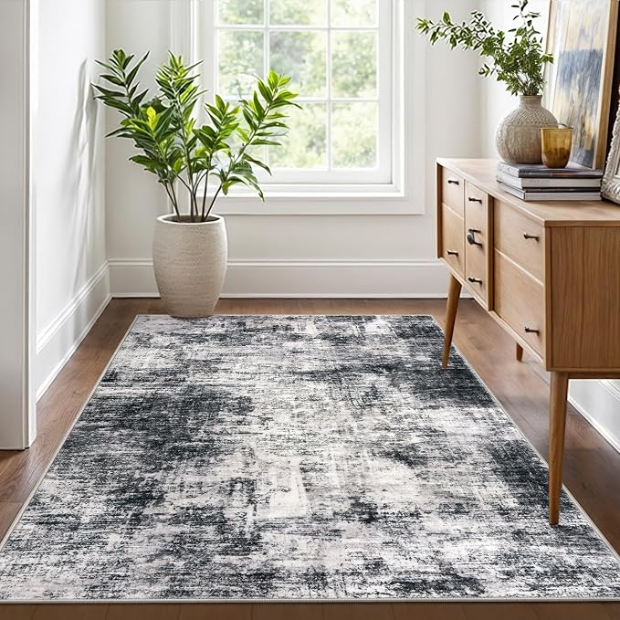 IOHOUZE Abstract Area Rug 4x6 Ft Washable Rugs