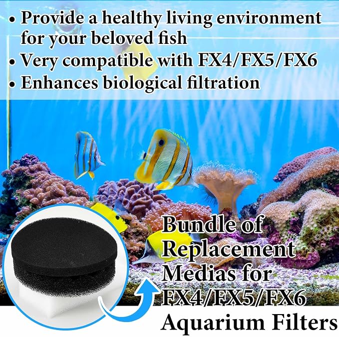24 Pcs Aquarium Filter Media Kit Compatible