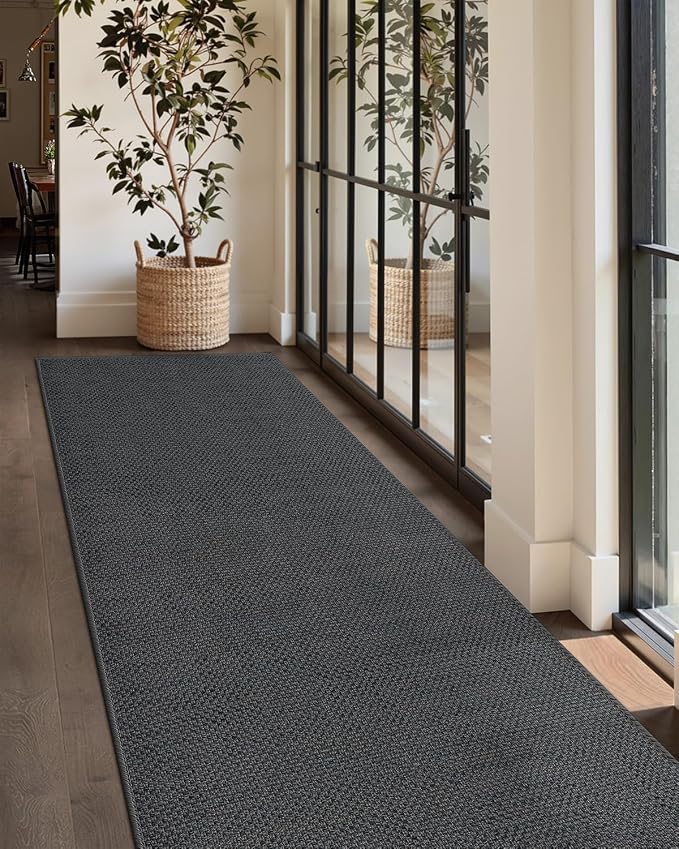 Color&Geometry Door Mat 2'4"x10' Runner Rug