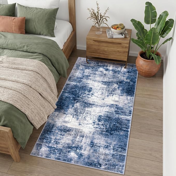 IOHOUZE Abstract Runner Rug 3x6 Ft Washable Runners