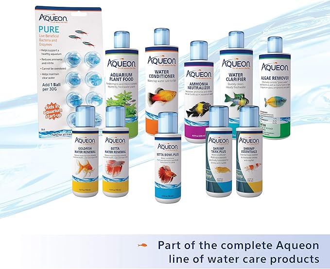 Aqueon Aquarium Fish Tank Water Conditioner Bottle, 16 ounces