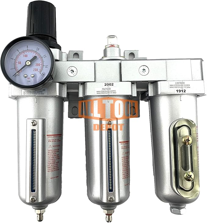 3/4" NPT HEAVY DUTY Industrial Grade Filter Regulator Coalescing Desiccant