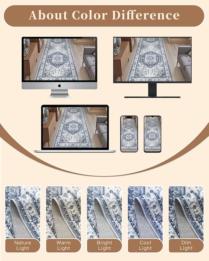 Madane Washable Runner Rug