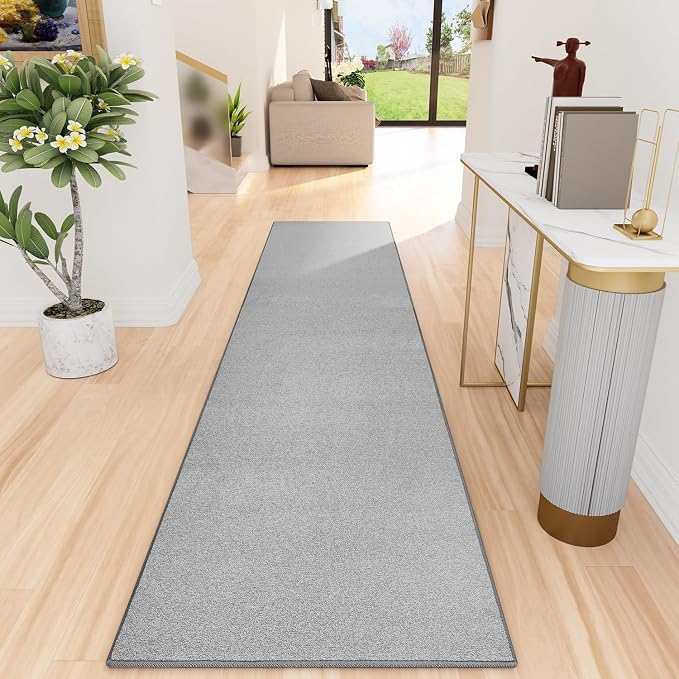 AREDO Runner Rug with Non Slip Rubber Backing, Washable Soft Floor Carpet