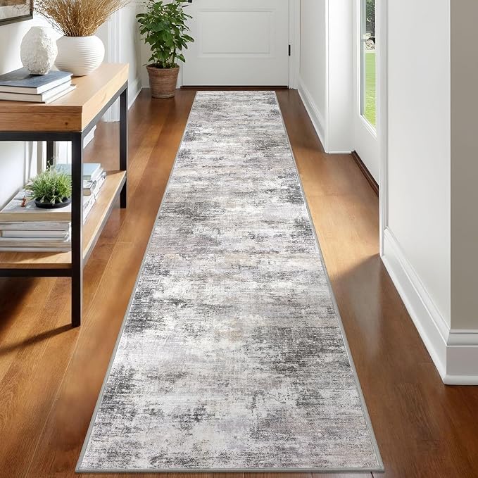IOHOUZE Abstract Runner Rug 2x12 Ft Washable Runners