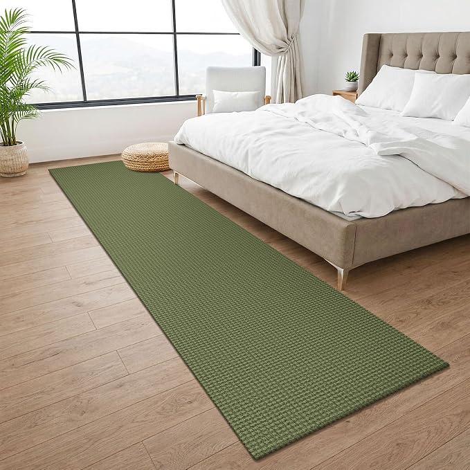 KOZYFLY Runners Rugs for Hallway 2x10, Washable Runner Rug, Woven Non Slip