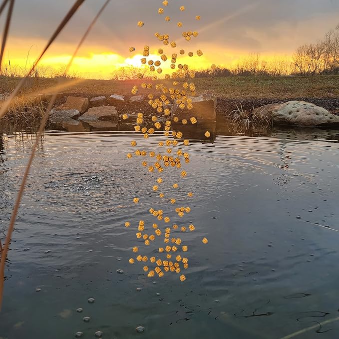 HALF OFF PONDS Show & Grow Koi Fish Food - 10 lb Floating Pellets, 5mm Size - Goldfish Food for Ponds - 35% Protein with Beta Carotene & Vitamins - Enhances Color Vibrancy & Body Definition