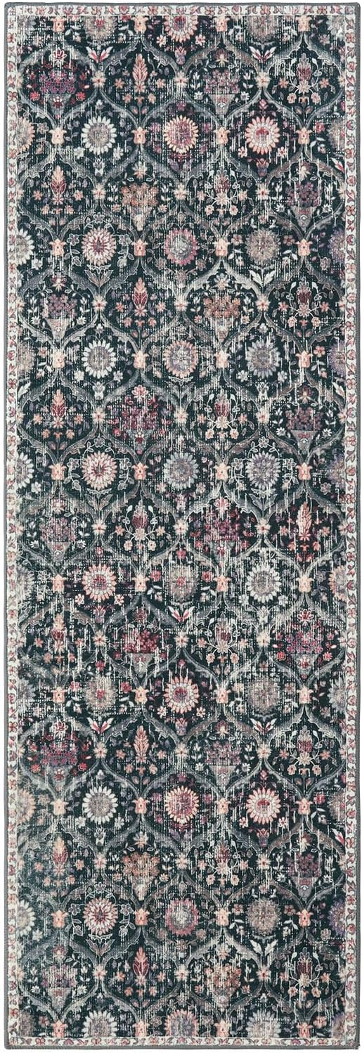 Lahome Moroccan Trellis Washable Runner Rug, 2x6 Kitchen Runners
