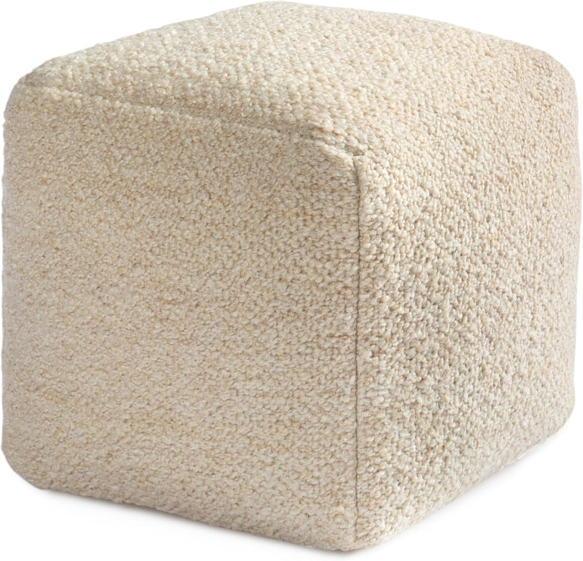 Anji Mountain 16" H x 16" W Handmade Pouf Ottoman for Living Room & Couch