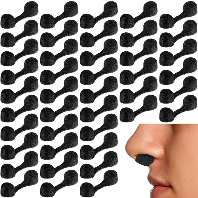 Tondiamo 100 Pieces Nose Plug Filter Disposable Nose Filter Sponge