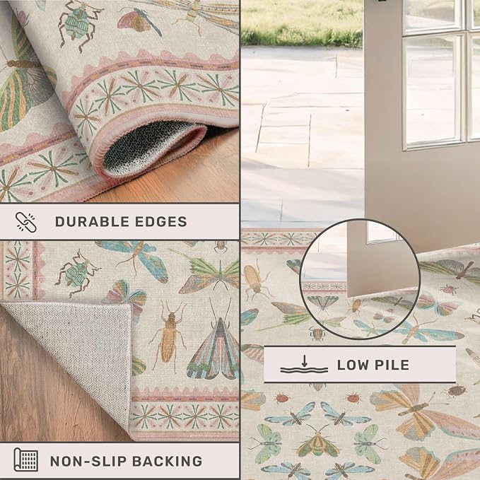 Hazo Haus Butterfly Area Rugs 5x7
