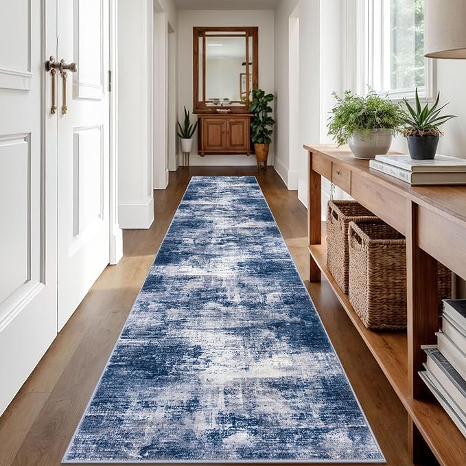 IOHOUZE Abstract Runner Rug 2x12 Ft Washable Runners