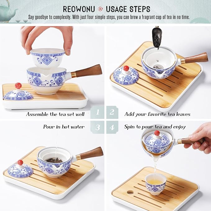 Japanese Tea Set Chinese Gongfu Tea Set, Portable Teapot Set
