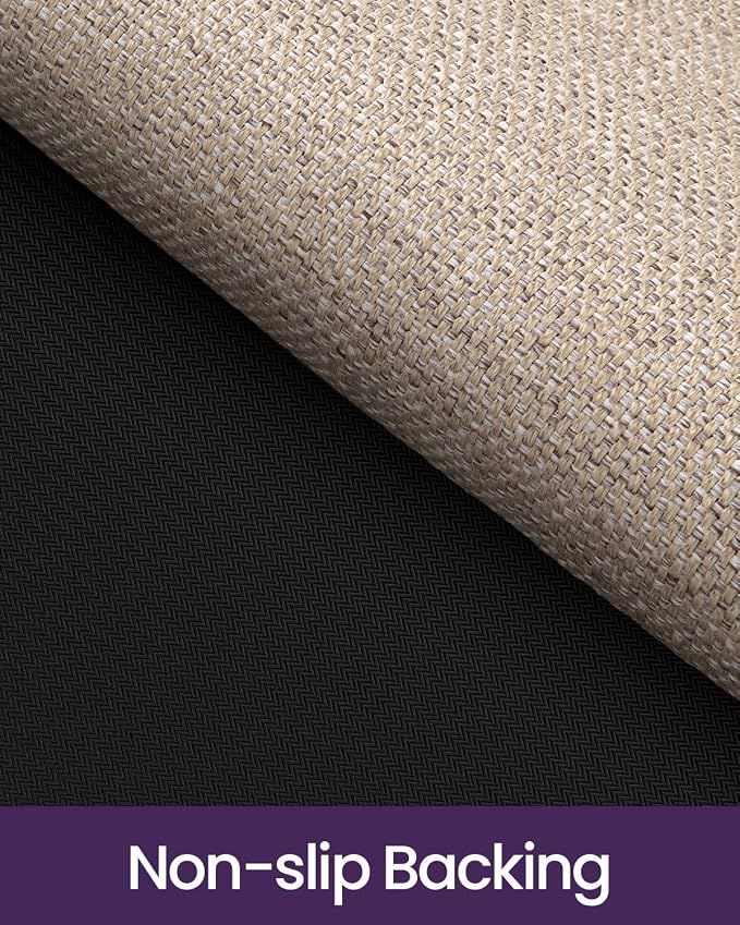 DEXI Hallway Runner Rug 2'4"x8', Non Slip Rubber Backed Runners Carpet