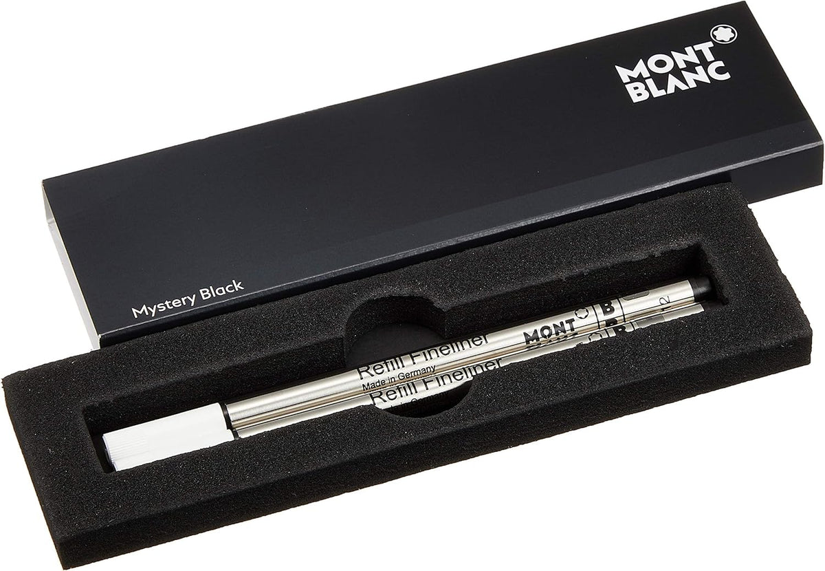 Montblanc Fineliner Refills (B) Mystery Black 105170 – Pen Refills for Fineliner and Rollerball Pens by Montblanc – 2 x Fiber Tip Pen Refill