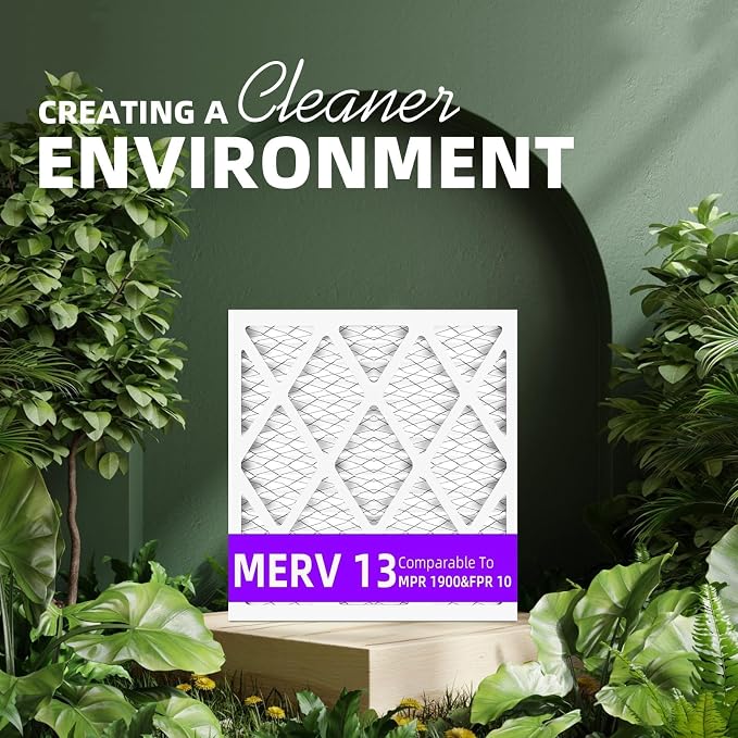 20x23x1 MERV 13 Pleated Air Filter MPR 1900 & FPR 10, Furnace Air Filters