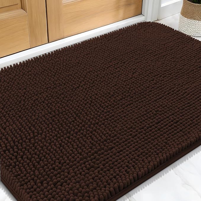 OLANLY Dog Door Mat for Muddy Paws 34x21, Absorbs Moisture and Dirt, Absorbent