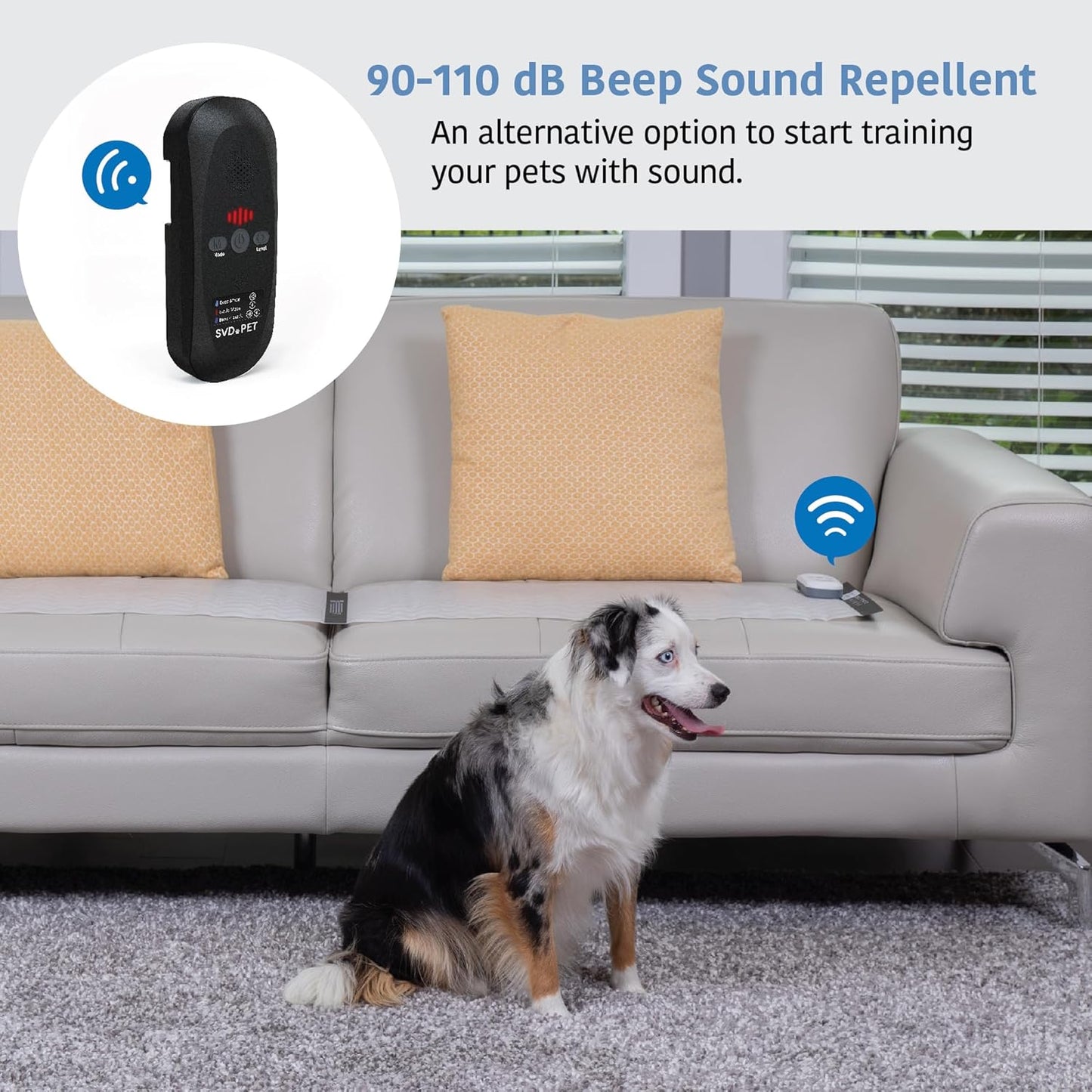 SVD.PET Pet Training Mat with Tester, 48" X 20", Pet Shock Pad, Dogs & Cats Electronic Repellent mat for Indoor, 3 Training Modes, 5 Levels, Pet Safe Mode (Black Controller)