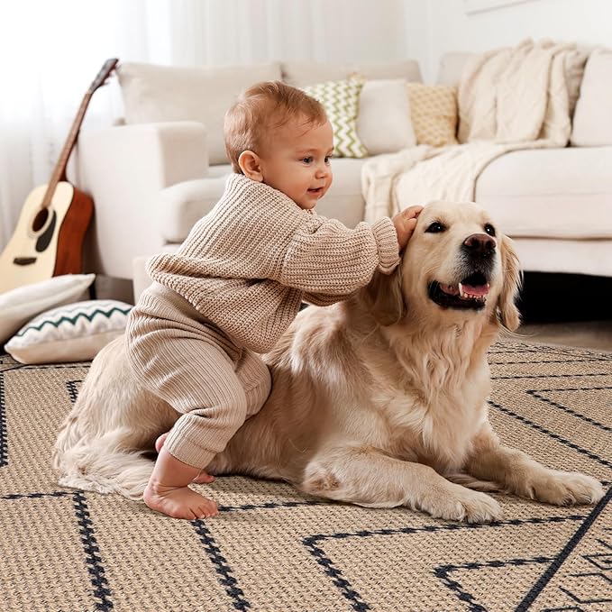 Tangsoo Easy Jute Rug 2x6 Washable Runner Rug